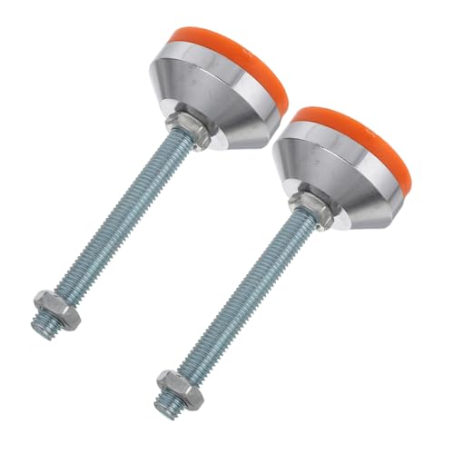 OSALADI 2 Stück Schwerlast-nivellierfüße Verstellbare Carbonstahl Maschinenfüße mit Gewinde Basisdurchmesser Schwenkbar rutschfest Werkbank Sockel für Werkstatt und Industrie von OSALADI