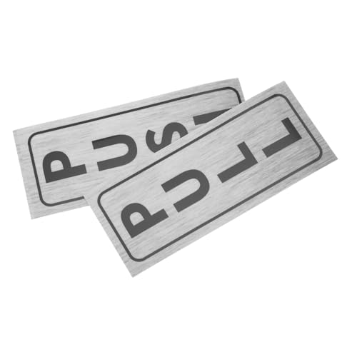 OSALADI 2 Stück Selbstklebendes Push Pull Türschild für Schiebetüren Lesbare Anzeige Installieren Vielseitig Einsetzbar für Büro Geschäft Schule und Restaurant OSALADI 2 Stück Selbstklebendes Push Pull Türschild für Schiebetüren Lesbare Anzeige Installieren Vielseitig Einsetzbar für Büro Geschäft Schule und Restaurant von OSALADI