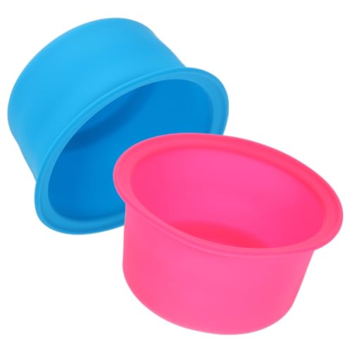 OSALADI 2 Stück Silikon Wachs Schmelzschale für Haarentfernung Hitzebeständige Antihaftbeschichtete Schalen Blau und Rosa für Wachs Heizgeräte und Einfaches Waxing OSALADI 2 Stück Silikon Wachs Schmelzschale für Haarentfernung Hitzebeständige Antihaftbeschichtete Schalen Blau und Rosa für Wachs Heizgeräte und Einfaches Waxing von OSALADI