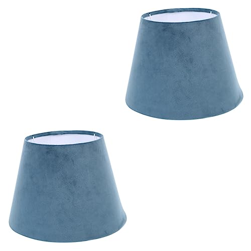 OSALADI 2 Stück Stoff-Tischlampen-Lampenschirme Blaue Glühbirnen Lampenschirme Für Stehlampen Wandleuchte Kleine Nachttisch Tisch Für von OSALADI