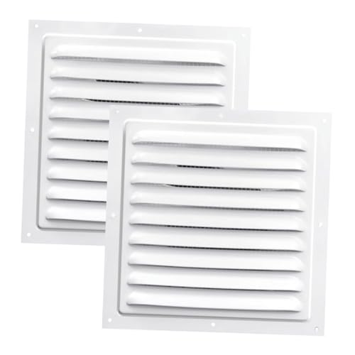 OSALADI 2 Stück Teiliges Aluminiumlegierung Lüftungsgitter mit Wind und Regenschutz Wetterfeste Wandbelüftung mit Insektenschutznetz Robuste Außenwand Abdeckung für Schuppen und OSALADI 2 Stück Teiliges Aluminiumlegierung Lüftungsgitter mit Wind und Regenschutz Wetterfeste Wandbelüftung mit Insektenschutznetz Robuste Außenwand Abdeckung für Schuppen und von OSALADI