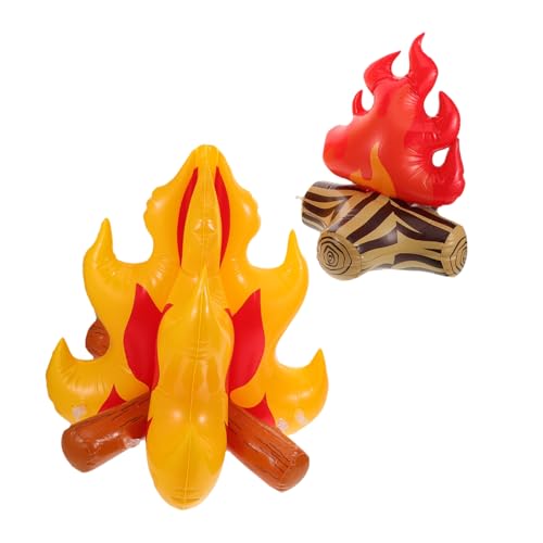 OSALADI 2 Stück Teiliges Aufblasbares Lagerfeuer Dekoration mit Realistischem LED flammeneffekt Wetterfest und Langlebig für Camping Gartenpartys und Outdoor Events OSALADI 2 Stück Teiliges Aufblasbares Lagerfeuer Dekoration mit Realistischem LED flammeneffekt Wetterfest und Langlebig für Camping Gartenpartys und Outdoor Events von OSALADI