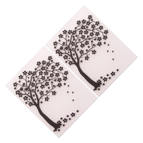 OSALADI 2 Stück Teiliges Baum Prägeschablonen aus Kunststoff DIY Stanzschablonen für Scrapbooking Albumdekoration und Bastelarbeiten Kompatibel mit Prägemaschinen Langlebig und Einfach zu von OSALADI