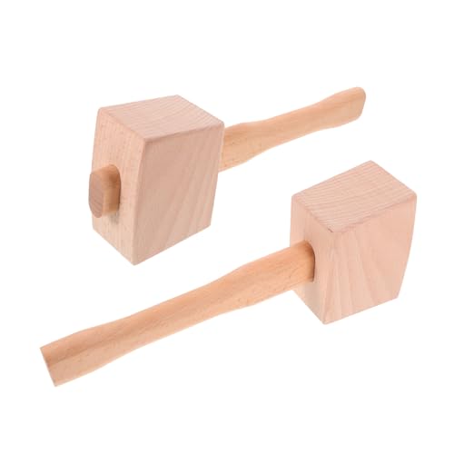 OSALADI 2 Stück Teiliges Holzklüpfel aus Buchenholz Vielseitiger Hand-eiscrusher und Schreinerhammer Robustes Poliertes Holzwerkzeug mit Ergonomischem Griff für Tischlerei Cocktails und OSALADI 2 Stück Teiliges Holzklüpfel aus Buchenholz Vielseitiger Hand-eiscrusher und Schreinerhammer Robustes Poliertes Holzwerkzeug mit Ergonomischem Griff für Tischlerei Cocktails und von OSALADI