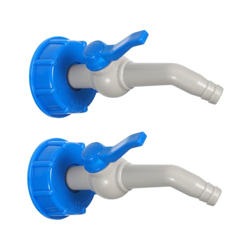 OSALADI 2 Stück Teiliges Kunststoff-ibc-tank-adapterset mit Gewinde Wasserdichtem Absperrventil und Schlauchanschluss Universeller Ersatz für Wasserhahn Schlauchadapter Langlebig und OSALADI 2 Stück Teiliges Kunststoff-ibc-tank-adapterset mit Gewinde Wasserdichtem Absperrventil und Schlauchanschluss Universeller Ersatz für Wasserhahn Schlauchadapter Langlebig und von OSALADI