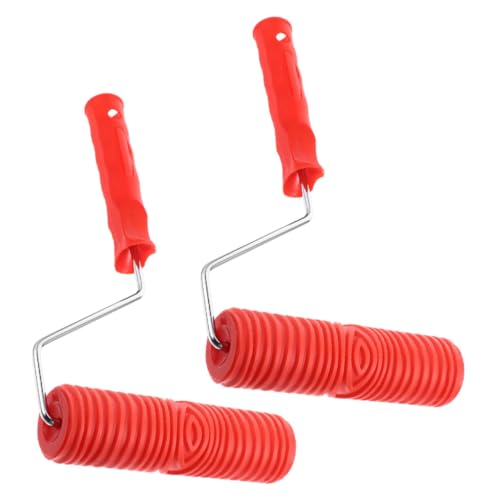 OSALADI 2 Stück Teiliges Silikon-prägemuster-roller Ergonomischem Kunststoffgriff Langlebiges DIY Texturwerkzeug für Wand Boden Diatomeenerde und Dekorationsprojekte OSALADI 2 Stück Teiliges Silikon-prägemuster-roller Ergonomischem Kunststoffgriff Langlebiges DIY Texturwerkzeug für Wand Boden Diatomeenerde und Dekorationsprojekte von OSALADI