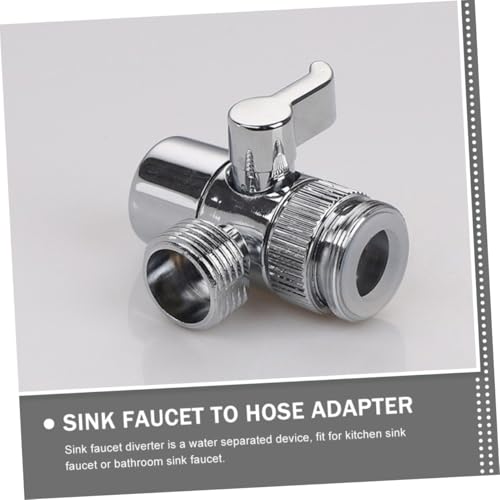 OSALADI 2 Stück Teiliges Wasserhahn verteiler Langlebiger Zinklegierung Drehbarer Absperrventil adapter für Küchen Waschbeckenarmaturen Auslaufsicherer Wasserhahn splitter für OSALADI 2 Stück Teiliges Wasserhahn verteiler Langlebiger Zinklegierung Drehbarer Absperrventil adapter für Küchen Waschbeckenarmaturen Auslaufsicherer Wasserhahn splitter für von OSALADI