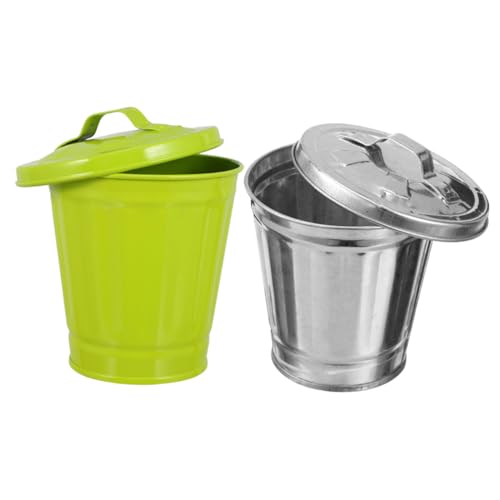 OSALADI 2 Stück Tischaufbewahrungsglas Mini Behälter Einfach Winzig Mülleimer Desktop-mülltonne Schreibtischabfall Eimer Kleiner Müll Kann Desktop-abfall Kann Desktop-abfalleimer Metall OSALADI 2 Stück Tischaufbewahrungsglas Mini Behälter Einfach Winzig Mülleimer Desktop-mülltonne Schreibtischabfall Eimer Kleiner Müll Kann Desktop-abfall Kann Desktop-abfalleimer Metall von OSALADI