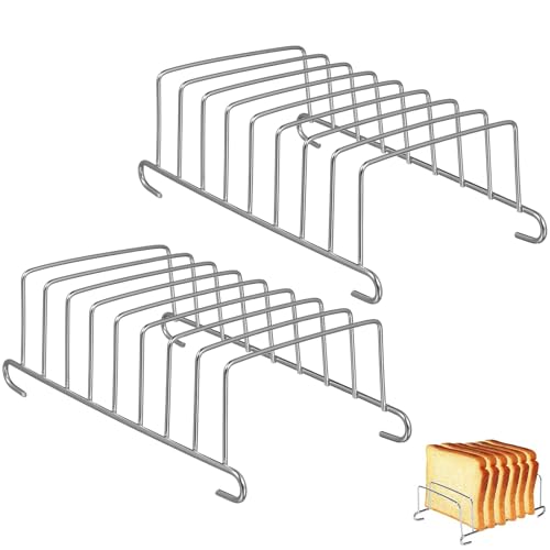 OSALADI 2 Stück Toastständer Luftfritteuse Brotständer Airfryer Zubehör Elektrokabelhalter Herd Grill 2 Etagen Tablett Luftfritteuse Grillrost Grillzubehör Kochwerkzeug von OSALADI