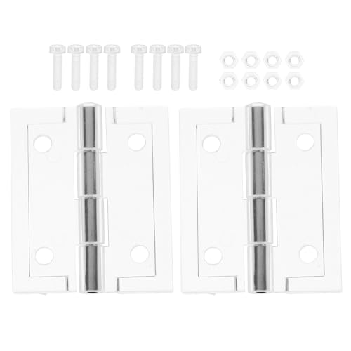OSALADI 2 Stück Transparente Acryl Scharniere mit Schrauben Klappbar Robust und Vielseitig für Schrank Schublade Glastür Küchenschränke Modernes Design Einfach zu Montieren von OSALADI