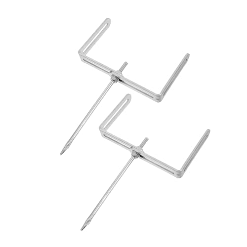 OSALADI 2 Stück Verstellbare Fallrohrhalterung aus Robustem Eisen Stabiler Regenrinnenanker für Garten Landschaftsentwässerung Wetterfest Einfache Montage von OSALADI