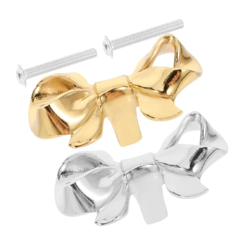 OSALADI 2 Stück Vintage Messing Schrankknöpfe Bow form Einzel loch Griffe für Schränke Kommoden und Küchenschränke in Gold und Silber Langlebig und Einfach zu Montieren Dekorativ und OSALADI 2 Stück Vintage Messing Schrankknöpfe Bow form Einzel loch Griffe für Schränke Kommoden und Küchenschränke in Gold und Silber Langlebig und Einfach zu Montieren Dekorativ und von OSALADI