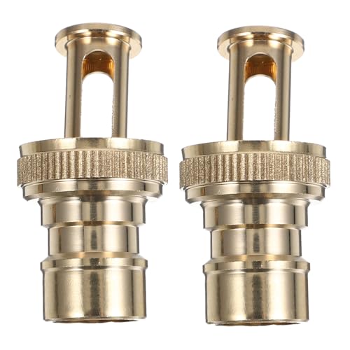 OSALADI 2 Stück Wasserhahn Adapter aus Vollkupfer mit Stop Ventil Schnellkupplung für Waschmaschine und Gartenschlauch Verhindert Wasserleckage bei Schlauchabnahme Kompakt und Leicht für von OSALADI