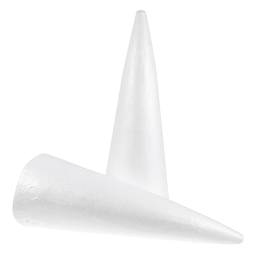 OSALADI 2 Stück Weiße Schaumstoff DIY Basteln für Weihnachtsbaum Formen Stabile Polystyrol für Kreative Dekoration und Handwerksprojekte zu Weihnachten und Winterfest von OSALADI