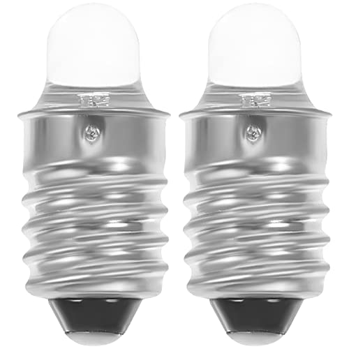 OSALADI 2 Stücke Led Taschenlampe Birnen Ersatz 3 V E10 Basis Led Taschenlampe Taschenlampe Miniatur Schraubsockel Taschenlampe Für Taschenlampe Taschenlampen Lampe von OSALADI