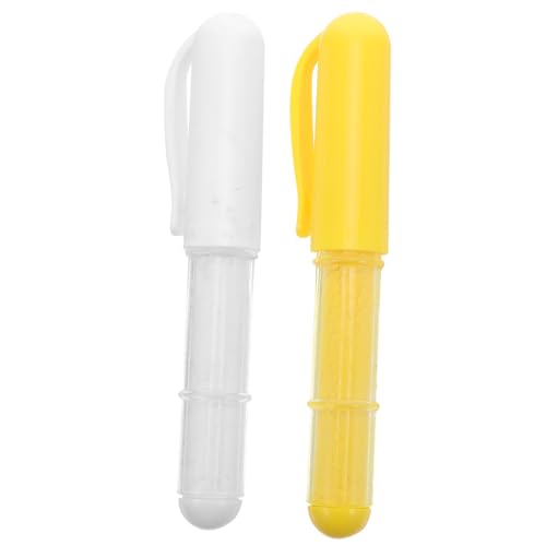 OSALADI 2 Stücke Stoffmarkierungsstift Nähenmarkierungsstift nachfüllbare Stoffkreidemarkierung Stoffmarkierungskreide zum Nähen Stickstoffstift Kreidestift nähen nähkreide stift Pulver von OSALADI