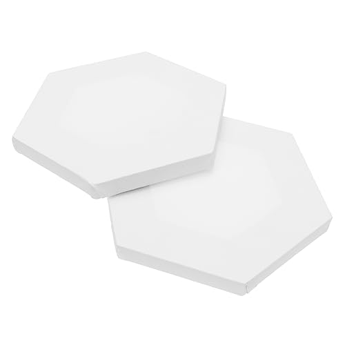 OSALADI 2 Stücke Unregelmäßiges Teiliges Malpanel Sechseckig Langlebiges Acryl und Baumwoll Board Vielseitig für Öl Acryl und Temperafarben für Studenten und Hobbykünstler von OSALADI