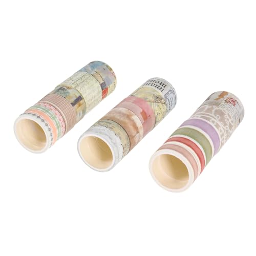 OSALADI 20 Rollen Vintage Washi Tape Dekoratives Papierklebeband für Scrapbooking Diy Handwerksprojekte Journals und Einladungen Farbenfrohe Designs für Buchgestaltung OSALADI 20 Rollen Vintage Washi Tape Dekoratives Papierklebeband für Scrapbooking Diy Handwerksprojekte Journals und Einladungen Farbenfrohe Designs für Buchgestaltung von OSALADI