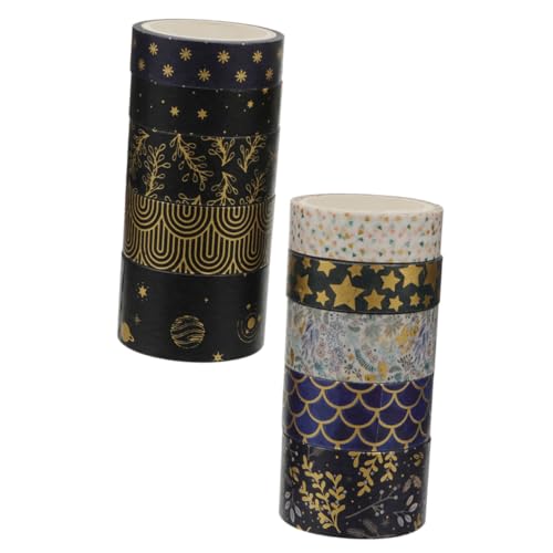 OSALADI 20 Rollen Vintage Washi Tape mit Goldprägung Vielseitiges DIY Papierband für Scrapbooking Fotoalben Notizbücher Dekoratives Masking Tape für Kreative Bastelprojekte OSALADI 20 Rollen Vintage Washi Tape mit Goldprägung Vielseitiges DIY Papierband für Scrapbooking Fotoalben Notizbücher Dekoratives Masking Tape für Kreative Bastelprojekte von OSALADI