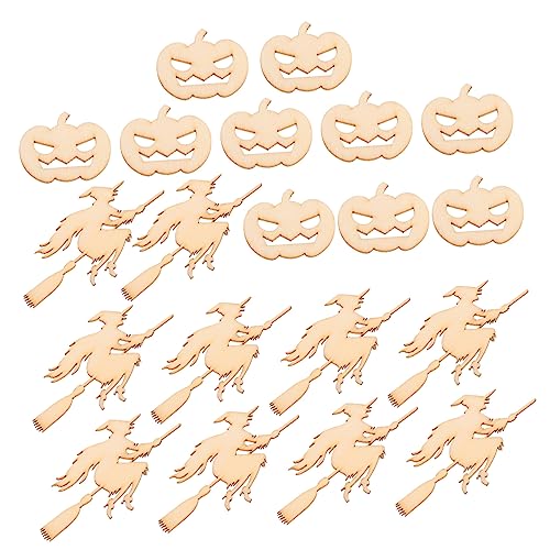 OSALADI 20 Stück Halloween Holzscheiben Deko Unlackierte Holz Ausschnitte für DIY Kürbis Hexen Design für Partys Fotokulissen Kreative Handwerksprojekte OSALADI 20 Stück Halloween Holzscheiben Deko Unlackierte Holz Ausschnitte für DIY Kürbis Hexen Design für Partys Fotokulissen Kreative Handwerksprojekte von OSALADI