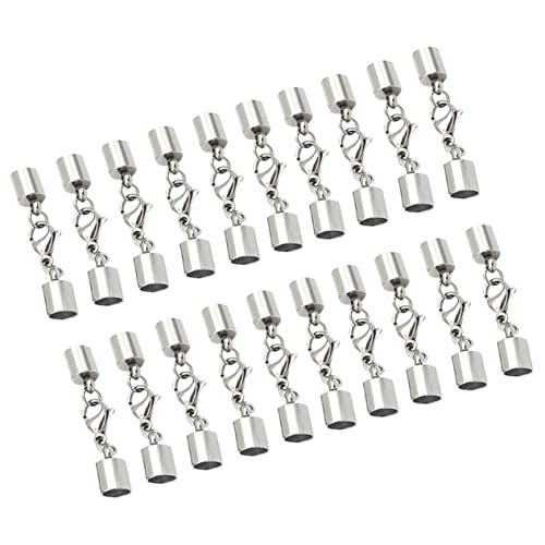 OSALADI 20 Stück Lederband Verschluss Multifunktionale Schmuck Verbindung Einfacher Hummerverschluss für Armbänder und Robuste und Langlebige Schmuckverschlüsse für DIY Projekte OSALADI 20 Stück Lederband Verschluss Multifunktionale Schmuck Verbindung Einfacher Hummerverschluss für Armbänder und Robuste und Langlebige Schmuckverschlüsse für DIY Projekte von OSALADI