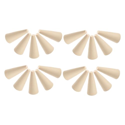 OSALADI 20 Stück Teiliges Holz Schmuckhalter Unvollendete Holzspitzen für Ringe Multifunktional als Bastelgrundlage und Wohnaccessoire Robustes Naturholz für DIY Schmuckdisplay und von OSALADI