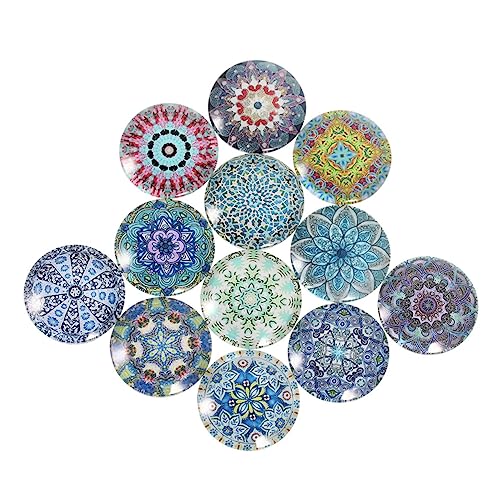 OSALADI 20 Stück Zeitstein Schmuckzubehör Edelsteine ​​​​glasfleck Schmuckaufnäher Cabochons Mit Flacher Rückseite Edelstein-Patch Edelstein-Aufkleber Glas-Patch-Aufkleber Glasflecken Harz von OSALADI