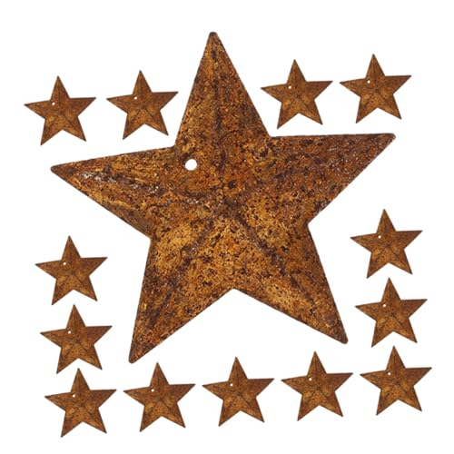 OSALADI 20stücke Sterne Für Weihnachtsbaum Aus Metall Hängende Dekoration Für Fenster Und Wand Weihnachtsdeko Für Innen Und Außenbereich Fünfzackige Sternanhänger Für Party Und von OSALADI