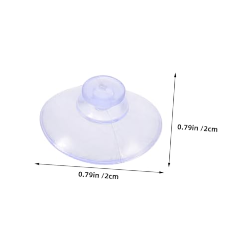 OSALADI 200 Stück Kleine Transparente Saugnäpfe Stark Belastbare Kunststoff Sauger für Glas Tisch Fenster Anti kollision Wiederverwendbar Vielseitig für Aquarium Bad Küche von OSALADI
