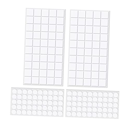 OSALADI 200 Stück Transparente Abnehmbare Doppelseitige Klebepunkte Selbstklebende Wiederverwendbare Klebepads für DIY Basteln Poster Partydekoration Stark Haftend Spurlos Entfernen von OSALADI