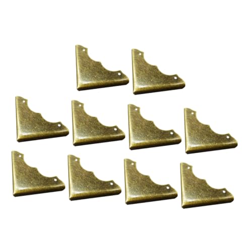 OSALADI 20Stücke Vintage Metall Eckenschutz Retro Randecke Guard für Holzboxen Schmuckkästen und Möbel Korrosionsbeständig Installieren für von OSALADI