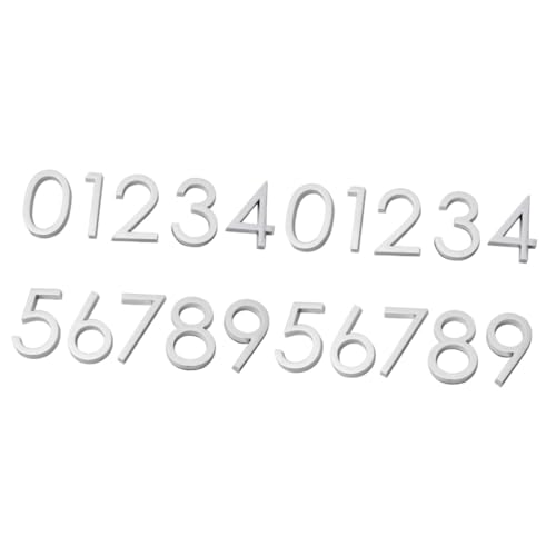 OSALADI 20stücke Teiliges Türnummern Aufkleber Für Haus Hotel Und Büro Selbstklebende Wasserdichte Nummernschilder Für Mailboxen Und Zimmernummern von OSALADI
