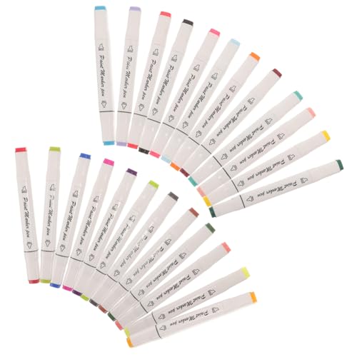 OSALADI 24 Stück Teiliges Watercolor Paint Marker Set Doppelseitige Aquarellstifte für Wasserlösliche Farbstifte zum Bemalen von Stein Keramik Holz und Ergonomisch und Vielseitig OSALADI 24 Stück Teiliges Watercolor Paint Marker Set Doppelseitige Aquarellstifte für Wasserlösliche Farbstifte zum Bemalen von Stein Keramik Holz und Ergonomisch und Vielseitig von OSALADI
