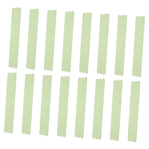 OSALADI Anti Rutsch Band Treppenaufkleber Reflektierend 24 Stück Grün Selbstklebend 2x38cm Leuchtend Rutschfest Streifen für Treppenstufen Badewannen Duschen Pools Boden Sicherheitsaufkleber von OSALADI