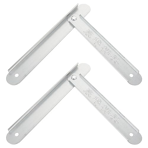 OSALADI 2Pcs Schritt Leiter Scharniere Aluminiumlegierung Scharniere Ersatz Falten 180 Grad Deckel Unterstützung Scharniere Spurstange Leiter Zubehör für Möbel Schrank Schrank Tür von OSALADI