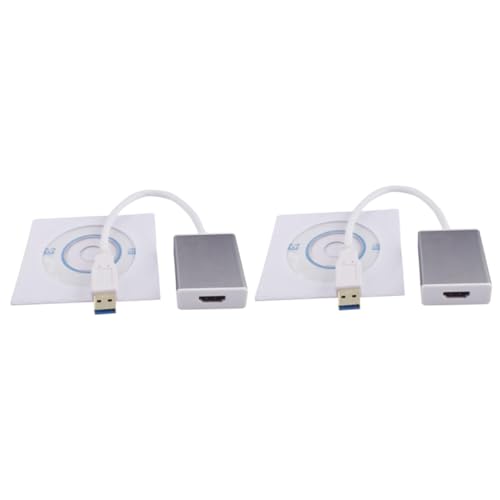 OSALADI 2 Stücke 1080p USB 3.0 Zu Konverter Einfach Zu Bedienen Adapter Für Laptop Pc USB Zu Kabel Adapter von OSALADI