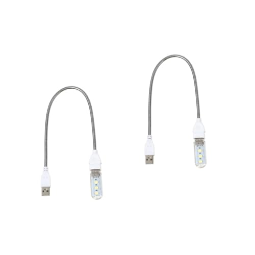 OSALADI 2stücke Usb Nachtlicht Mit Flexiblem Schwanenhals Leds Für Computer Laptop Und Camping Dimmbar Usb Betrieben Für Lesen Und Nächtliche Beleuchtung von OSALADI