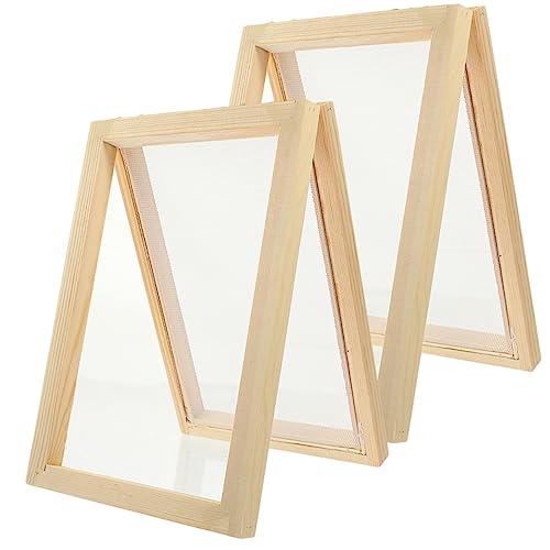 OSALADI 2stücke Holzrahmen Für Papierherstellung Bastelrahmen Zum Selbermachen Siebrahmen Aus Holz Für Papierbasteln Form Zur Papierherstellung Werkzeug Für DIY Papierprojekte von OSALADI