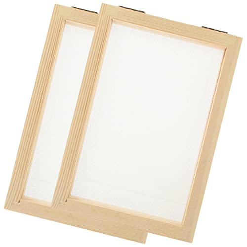OSALADI 2stücke Holzrahmen Für Papierherstellung DIY Bastelrahmen Aus Holz Rahmen Zur Papierherstellung Werkzeug Zum Selbermachen Sieb Für Papierbasteln Bastelrahmen Für von OSALADI