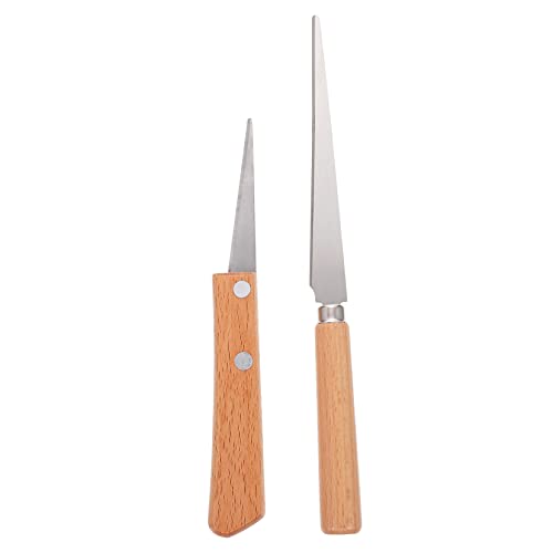 OSALADI 2Stücke Teiliges Schnitzwerkzeug mit Holzgriff für Modellierung für DIY Projekte Robust und Leicht Präzise Schnitzarbeiten von OSALADI