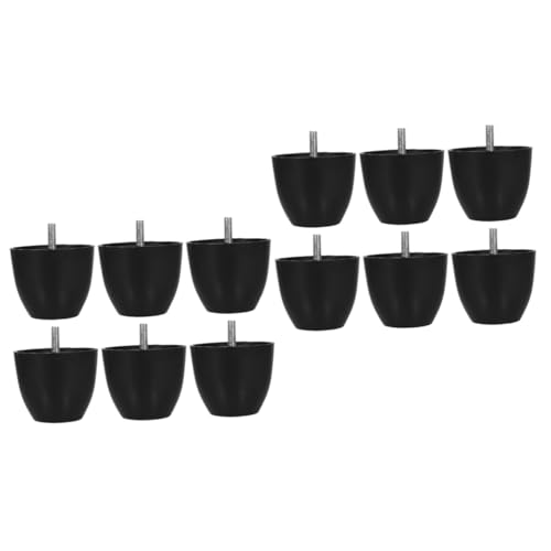 OSALADI 2sets Möbelmatte Möbelfüße Bettfußbeine Möbel Verstellbare Nivellierer Fix Sperre Tischbeine Desk Legs Möbelbeine Für Schreibtisch Möbelbeine Für Stuhl Zinklegierung Black 6pcs*2 von OSALADI