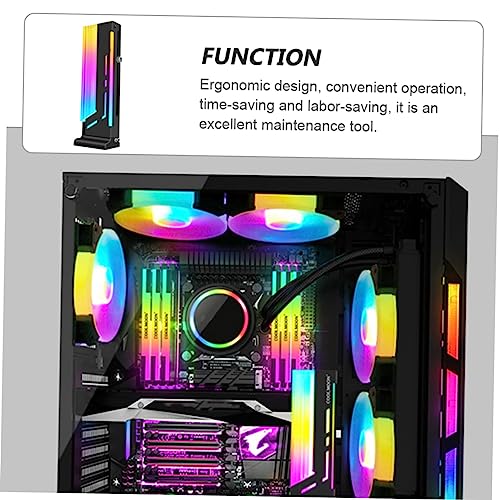 OSALADI Magnetische Halterung 2St Grafikkartenhalterung Computerzubehör Magnethalter Grafik Klammer montieren GPU-Halterung Grafikhalterung magnetisch Trag Jack Aluminiumlegierung von OSALADI