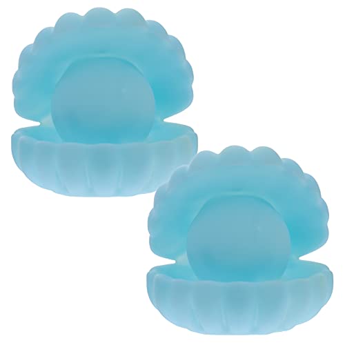 OSALADI 2st Muschel Nachtlicht Nachttischlampe Muschellichter Muschelförmiges Nachtlicht Muschellampe Perle Nacht Licht Nachtlicht Für Jungen Nachtlampe Vinyl Muschelschale Led Einzigartig von OSALADI