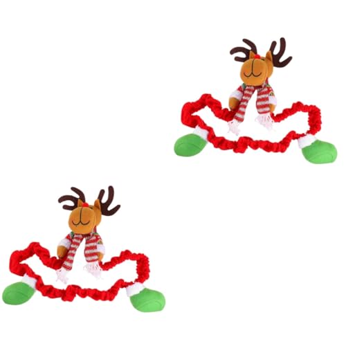 OSALADI 2stücke Weihnachtlicher Monitor Schutzbezug Niedlicher Elch Design Cover Für Displays Weihnachtsdeko Installieren Elastisches Material Für Büro Zuhause Und Cafés von OSALADI