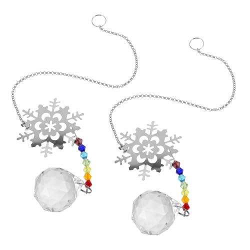 OSALADI 2stücke Bunte -Schneeflocken-Ornamente Für Weihnachtsbaum Für Fenster Garten Und Auto-hängedekoration Lichtbrechung Und Festliche OSALADI 2stücke Bunte -Schneeflocken-Ornamente Für Weihnachtsbaum Für Fenster Garten Und Auto-hängedekoration Lichtbrechung Und Festliche von OSALADI