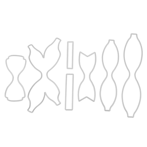 OSALADI 2stücke Carbon Steel Bowknot Stanzform Stanzschablone Scrapbooking Stanzform Fotoalbumform Stanzformen Dekor DIY Form Präge Schablone Schneiden Werkzeug Crafting Stahl Schablone von OSALADI