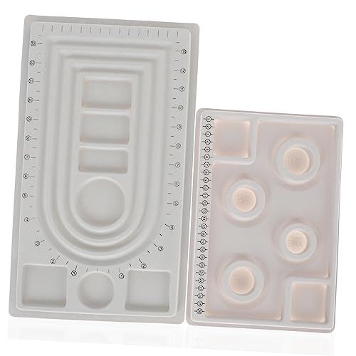 OSALADI 2stücke Teiliges Perlen-designbrett Für Schmuckherstellung Fädeln Von Armbändern Und Mit Praktischen Einfachen Gestaltung Und Organisation Von Perlen OSALADI 2stücke Teiliges Perlen-designbrett Für Schmuckherstellung Fädeln Von Armbändern Und Mit Praktischen Einfachen Gestaltung Und Organisation Von Perlen von OSALADI