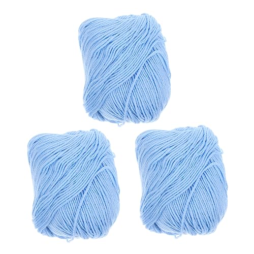 OSALADI 3 Rollen Baumwollgarn Häkeln und Stricken Weich und Hautfreundlich für Diy Projekte Kissenbezüge Decken und Mehr OSALADI 3 Rollen Baumwollgarn Häkeln und Stricken Weich und Hautfreundlich für Diy Projekte Kissenbezüge Decken und Mehr von OSALADI