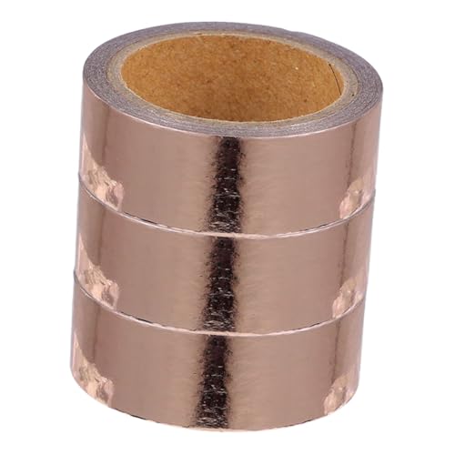 OSALADI 3 Rollen Metallic Washi Tape Selbstklebendes Dekoband für Diy Scrapbooking Geschenkverpackung Multifunktionales Klebeband für Kreative Projekte OSALADI 3 Rollen Metallic Washi Tape Selbstklebendes Dekoband für Diy Scrapbooking Geschenkverpackung Multifunktionales Klebeband für Kreative Projekte von OSALADI