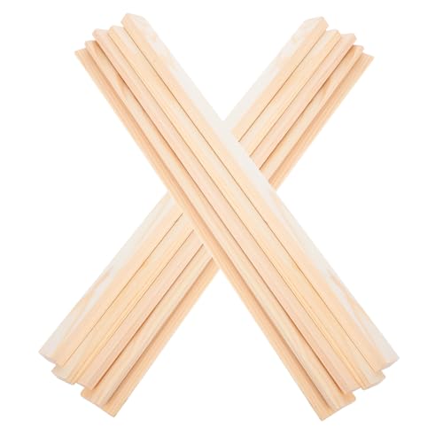 OSALADI 3 Sätze Keramikunterricht Clay Stick Set Lehmplatte -Walze Werkzeug Aus Ton Keramik Nudelholz Tonrollstift Töpferwalze Rollstockführung Zubehör Aus Ton Hölzern 10 Stück * 3 von OSALADI
